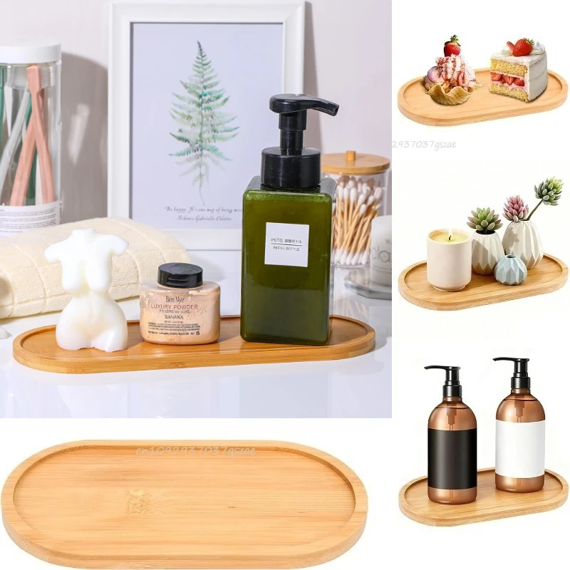 Flower Pot Tray Multi Bamboo Tray Wood Cup Pad Plant Pot Tray for Kitchen Decorative Plate Creative Coaster Coffee Cup Mat