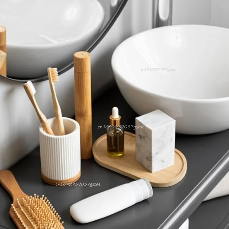 Flower Pot Tray Multi Bamboo Tray Wood Cup Pad Plant Pot Tray for Kitchen Decorative Plate Creative Coaster Coffee Cup Mat