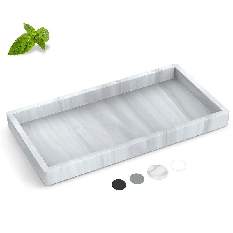 1Pc Dressing Table Decorative Bathroom Tray Organizer Square Silicone Aroma Diffuser Tray Bathroom Tray Soft Jewelry Tray