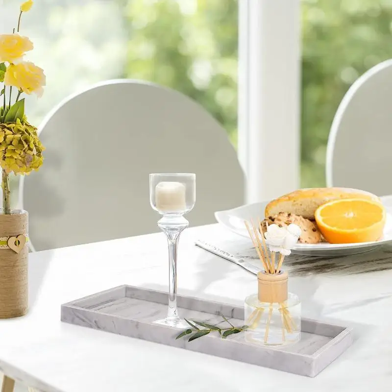1Pc Dressing Table Decorative Bathroom Tray Organizer Square Silicone Aroma Diffuser Tray Bathroom Tray Soft Jewelry Tray