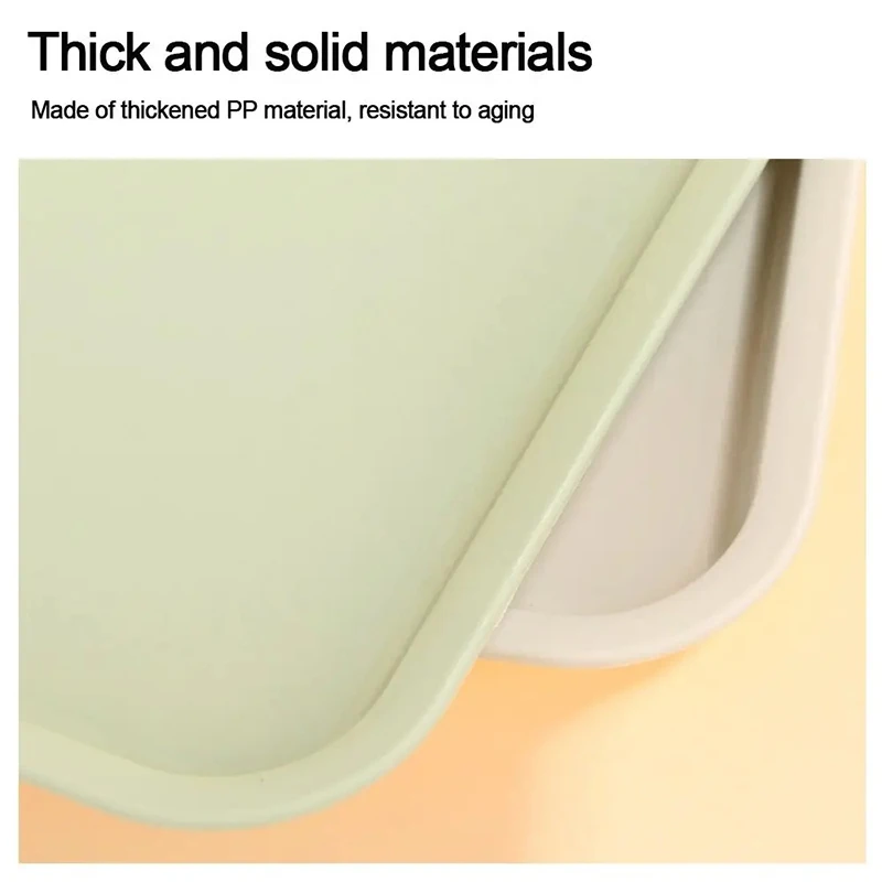 Rectangular Pallet Nordic Plastic Food Serving Tray Multiple Colors Storage Tray Household Kitchen Fruit Dessert Tray