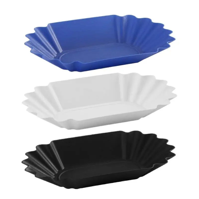 Plastic Coffee Bean Tray Oval Reusable Sample Display Tray Practical Snack Serving Tray Coffee Beans Display