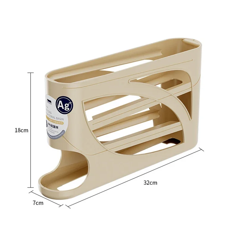 Automatic Rolling 4 Tier Egg Holder Dispenser Refrigerator Egg Storage Container Practical Kitchen Fridge Home Egg Storage Rack