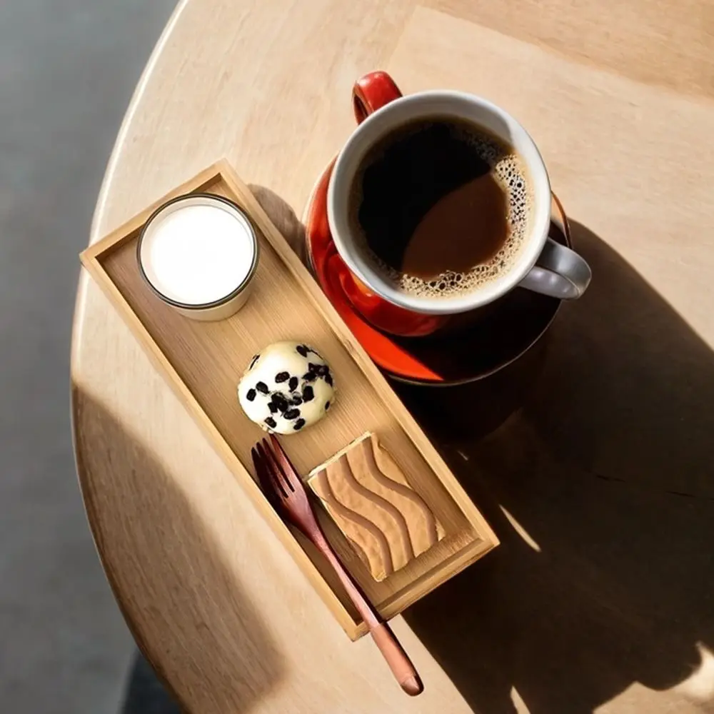 New Multi Use Serving Tray Japanese Style Rectangle Bathroom Counter Tray Decorative Tray Bathroom