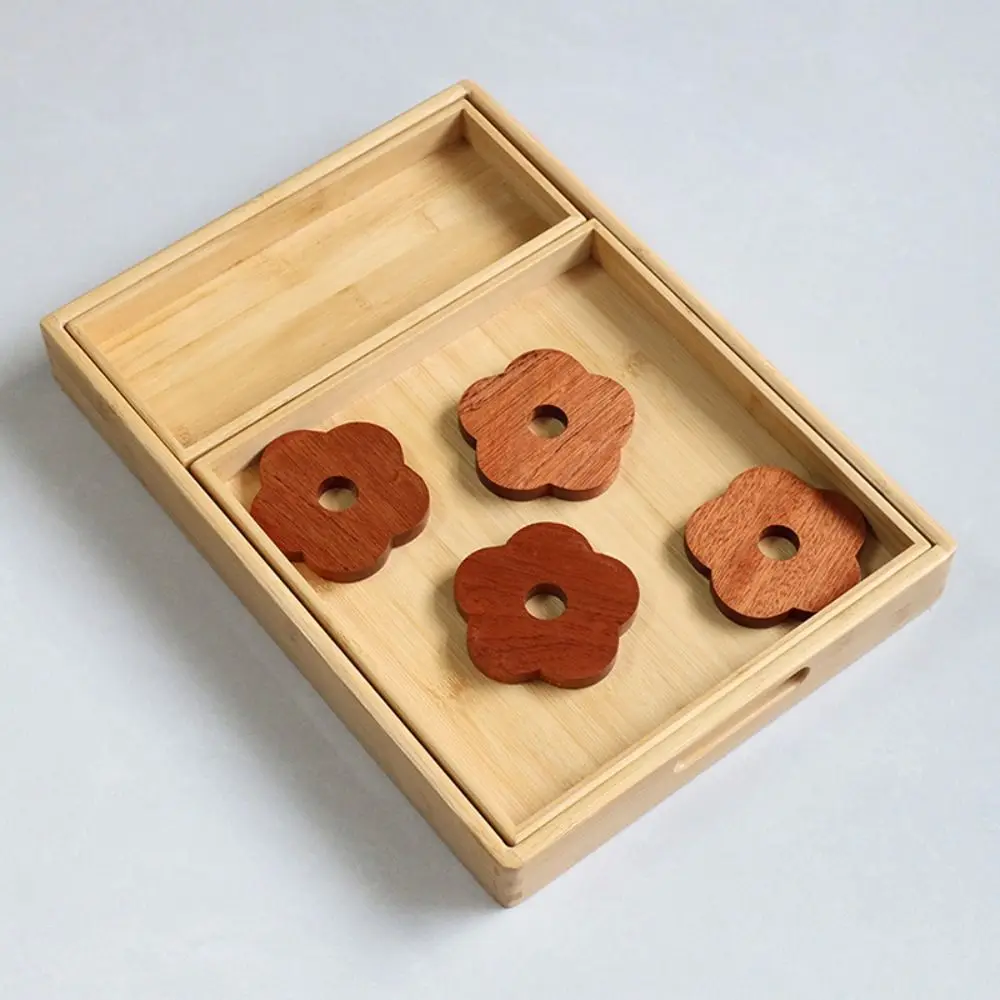 New Rectangular Storage Tray household Solid Wood Tea Tray Bamboo Water Cup Plate Dried Fruit