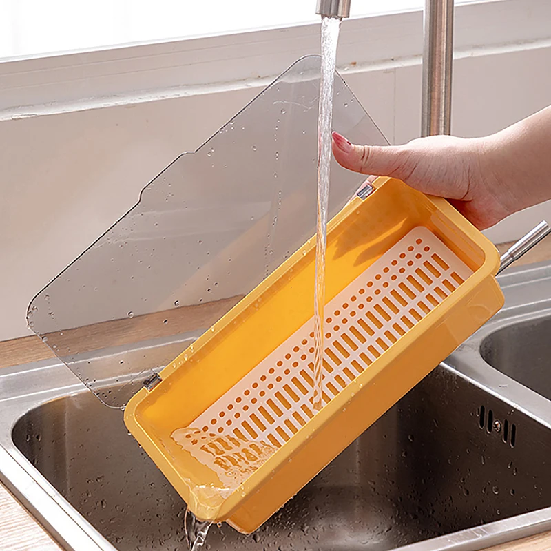 Cutlery Storage Tray Holder Tableware Organizer Spoon Fork Storage Box Plastic Container Cutlery Rack With Lid And Drainer