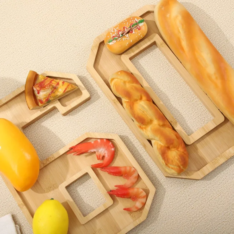 Wooden Digital Tray Home Party Birthday Party Decoration Dessert Plate Fruit Vegetable Cheese Platter Kitchen Cooked Food Plate
