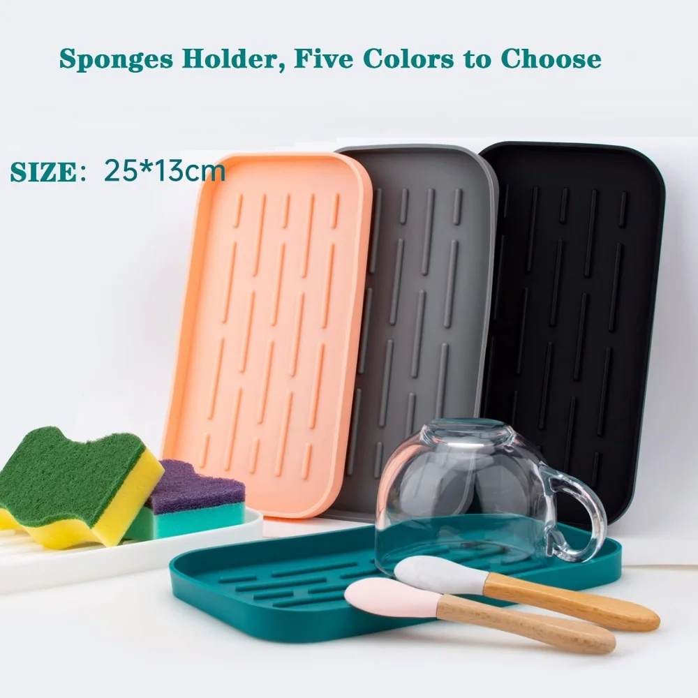 Flexible Silicone Drain Tray Kitchen Sink Organizer Specifications Flexible Part Name Note Package Content Features Silicone