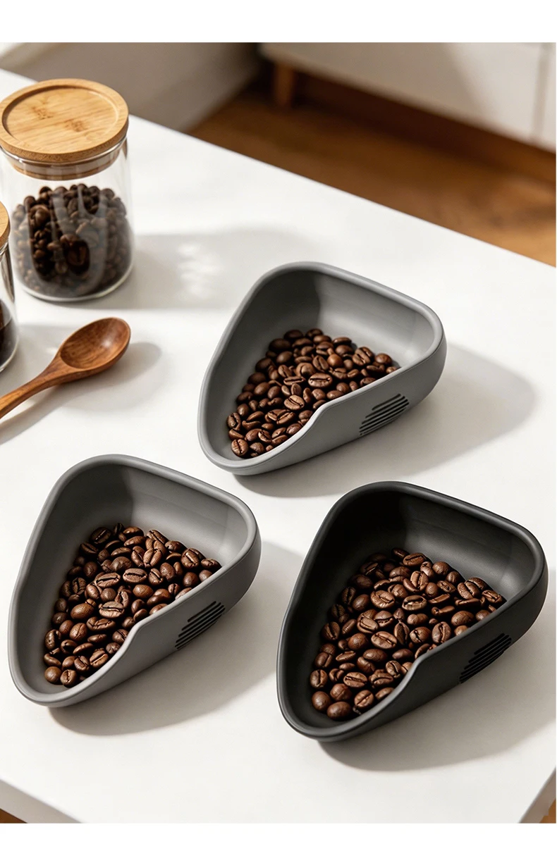 OANKR Coffee Beans Tray Silicone Coffee Bean Display Dish Sample Tray Storage Container Multi-functional Serving Tray for Home