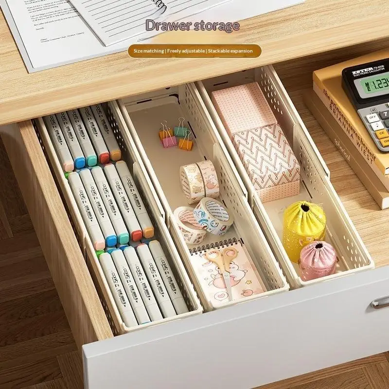 ●Retractable Plastic Cabinet Storage Box Stackable Expandable Organizer For Kitchen Pantry