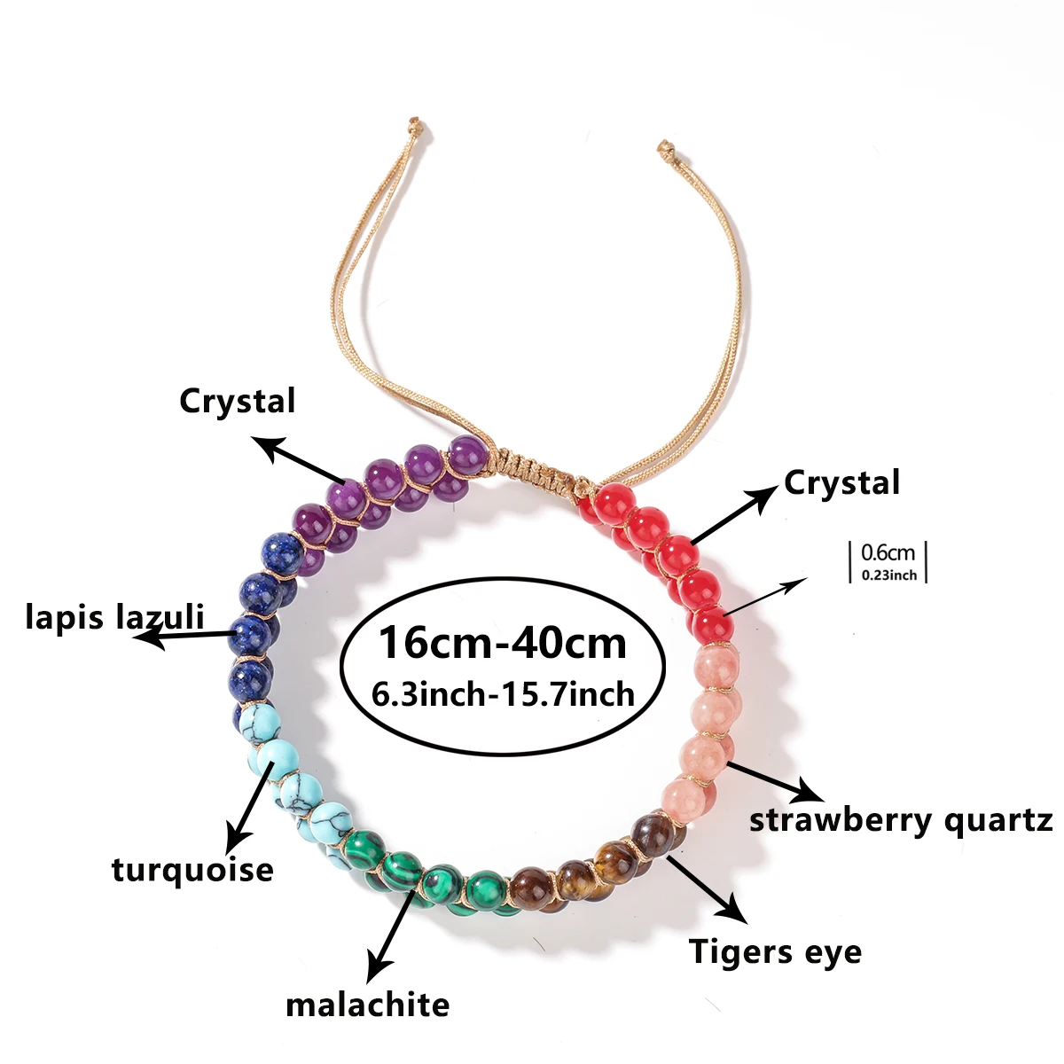 Ankle Bracelet for Women Double-Layer Braid Beach Accessories 7 Chakras Boho Turquoise Jewelry Black Green Red Summer Things