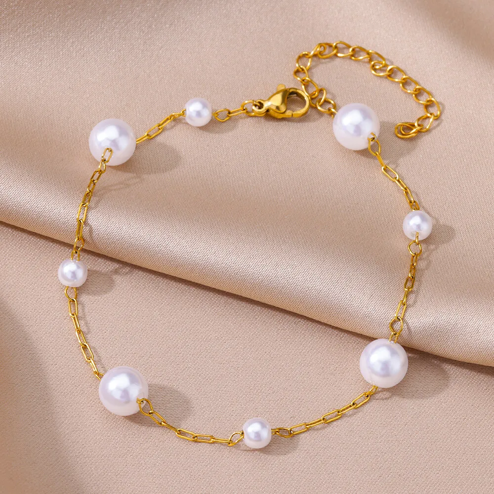 Anklets for women Foot bracelet women summer accessories Bracelet on the leg stainless steel ankle chain Jewelry