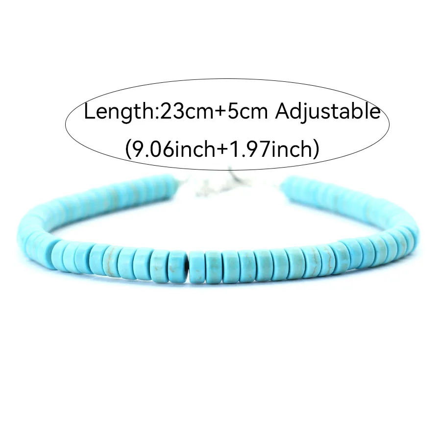 Retro Wooden Beads Anklet Unisex Beach Vacation Adjustable Stainless Steel Foot Link Charm Homme Versatile Jewelry Accessories