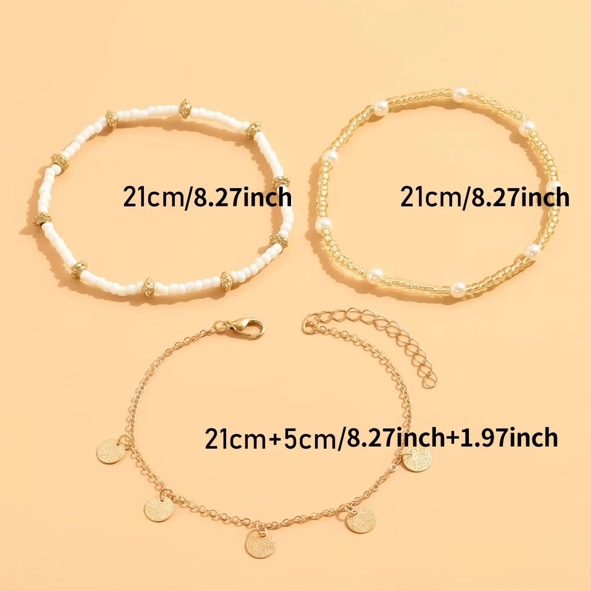 This Bohemian-style summer beach multi-layered beaded sequin tassel women's anklets are suitable for daily commutes and holiday