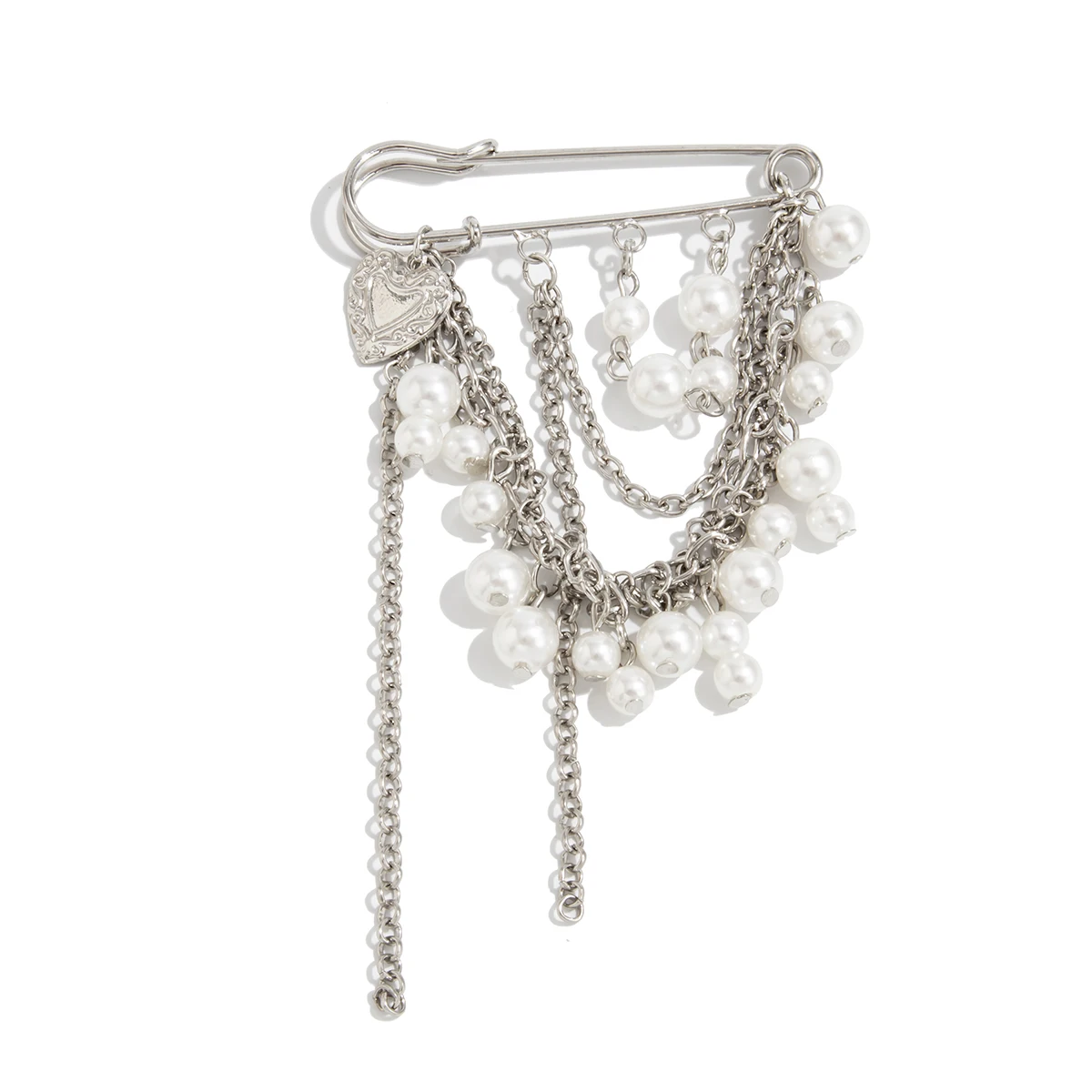 Salircon Fashion Elegance Imitation Pearl Tassel Ankles Chain Women Detachable Jeans Brooch Chain Clothing Jewelry Accessories