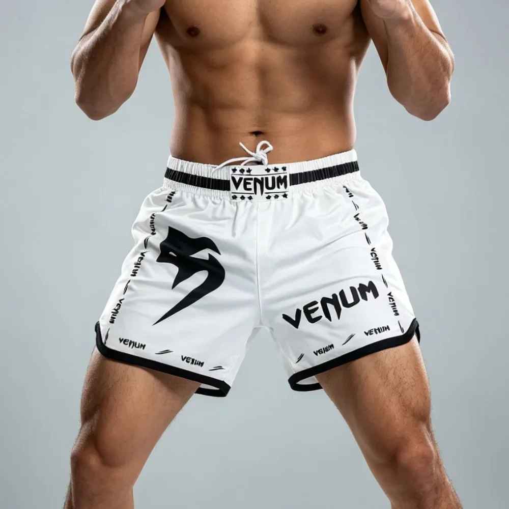 Classic New Upgrade Boxing Trunks Training Muay Thai Gym Fighting Shorts Men Fitness Sports MMA Shorts