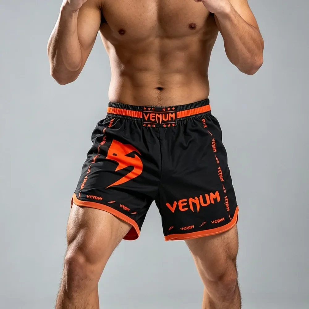 Classic New Upgrade Boxing Trunks Training Muay Thai Gym Fighting Shorts Men Fitness Sports MMA Shorts