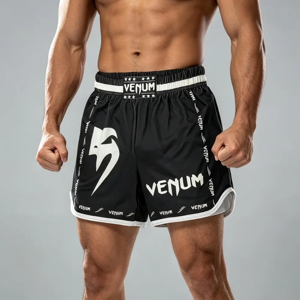 Classic New Upgrade Boxing Trunks Training Muay Thai Gym Fighting Shorts Men Fitness Sports MMA Shorts