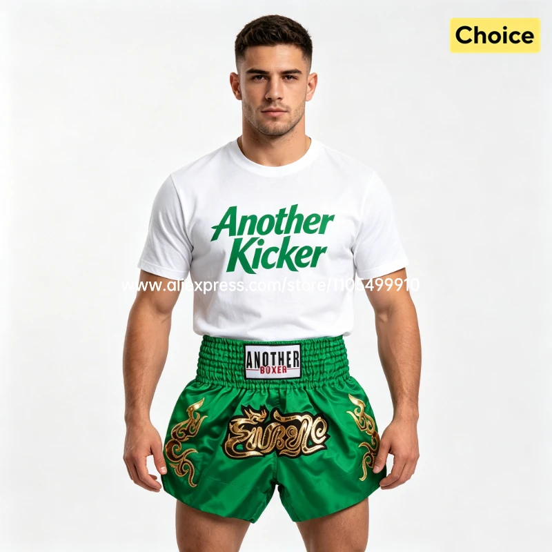 Muay Thai Fight Shorts Pink Kickboxing Shorts Men Women Kids Boxing Shorts Gold Embroidery Dancing Boxing Training Match Pants