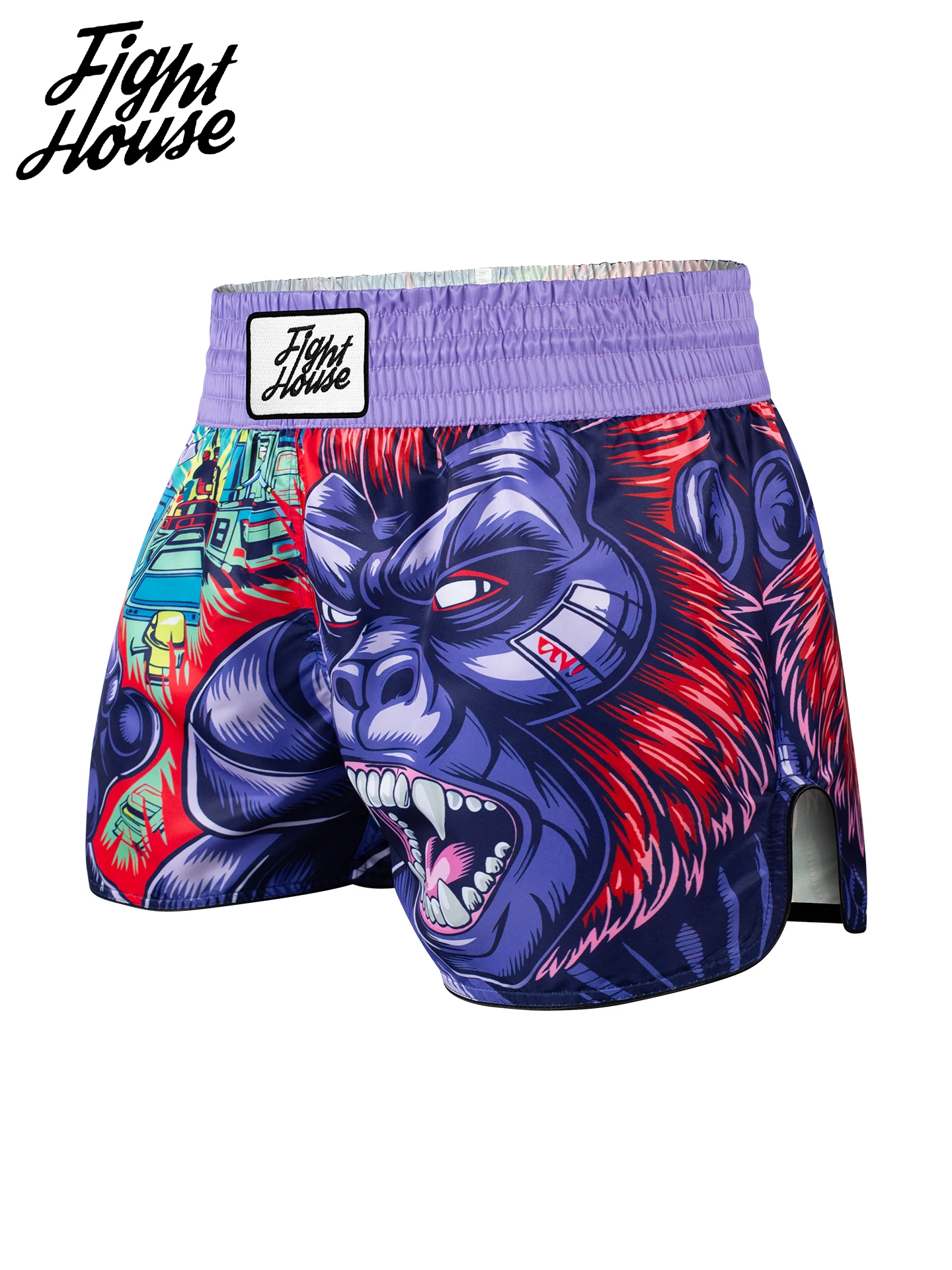 Fight House Rampage Gorilla Muay Thai Shorts Boxing Shorts, Fighting Gym MMA Training Shorts Durable Muay Thai Shorts