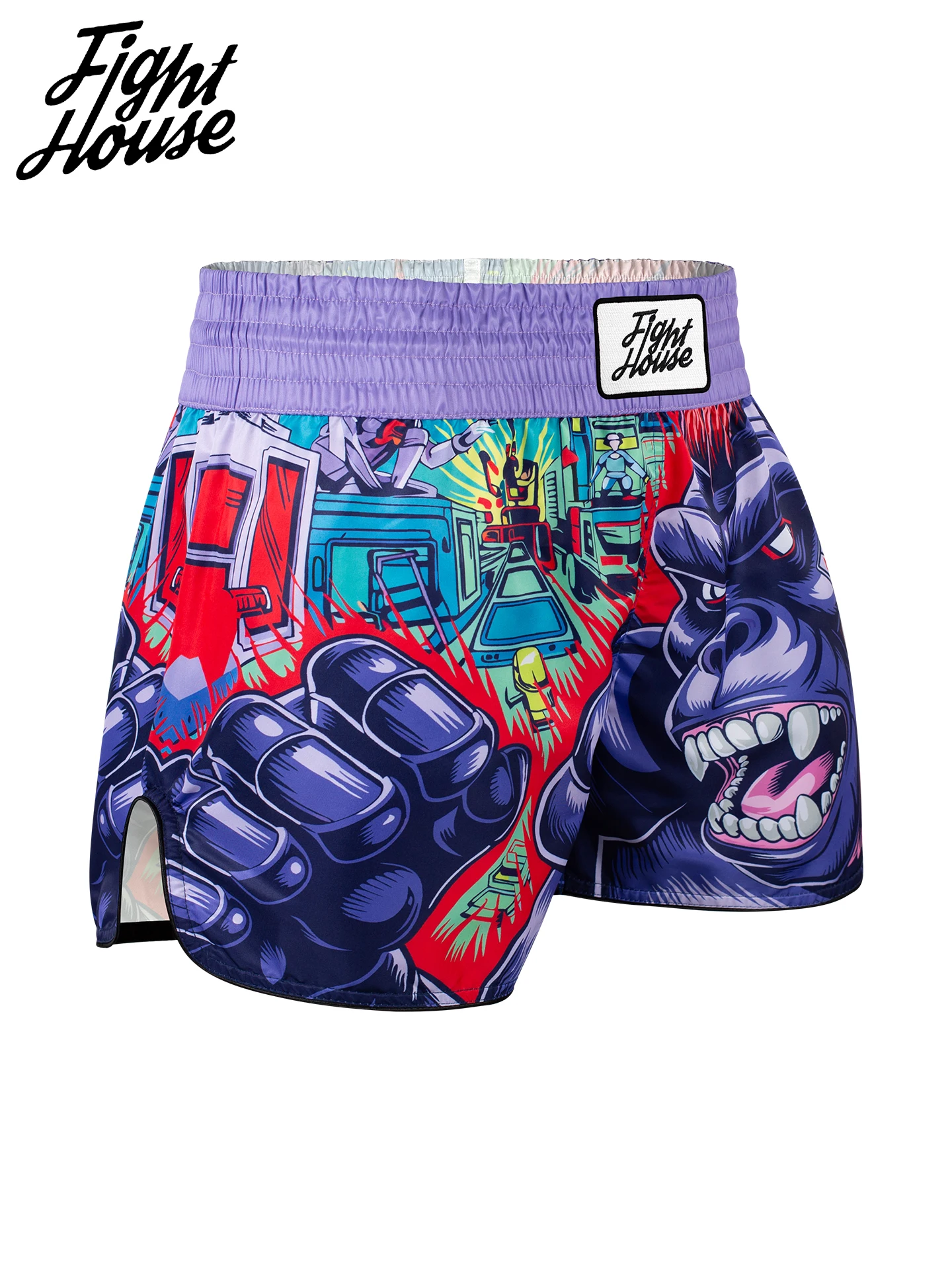Fight House Rampage Gorilla Muay Thai Shorts Boxing Shorts, Fighting Gym MMA Training Shorts Durable Muay Thai Shorts