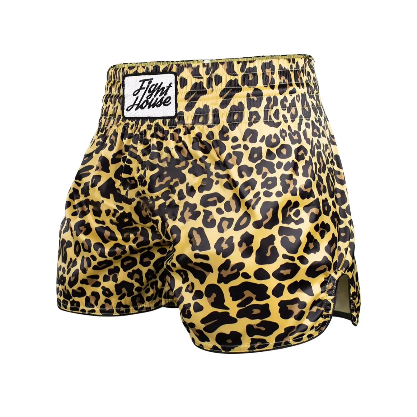 Fight House Muay Thai Shorts Leopard Print Ultra-Thin Breathable Combat Shorts MMA Training Shorts Boxing Shorts Combat Shorts