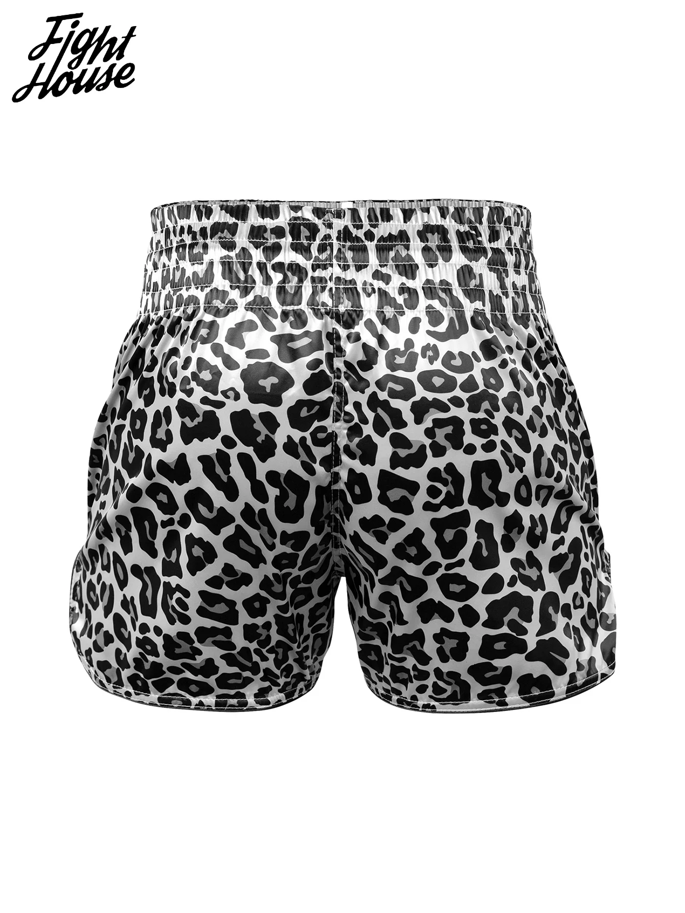 Fight House Muay Thai Shorts Leopard Print Ultra-Thin Breathable Combat Shorts MMA Training Shorts Boxing Shorts Combat Shorts