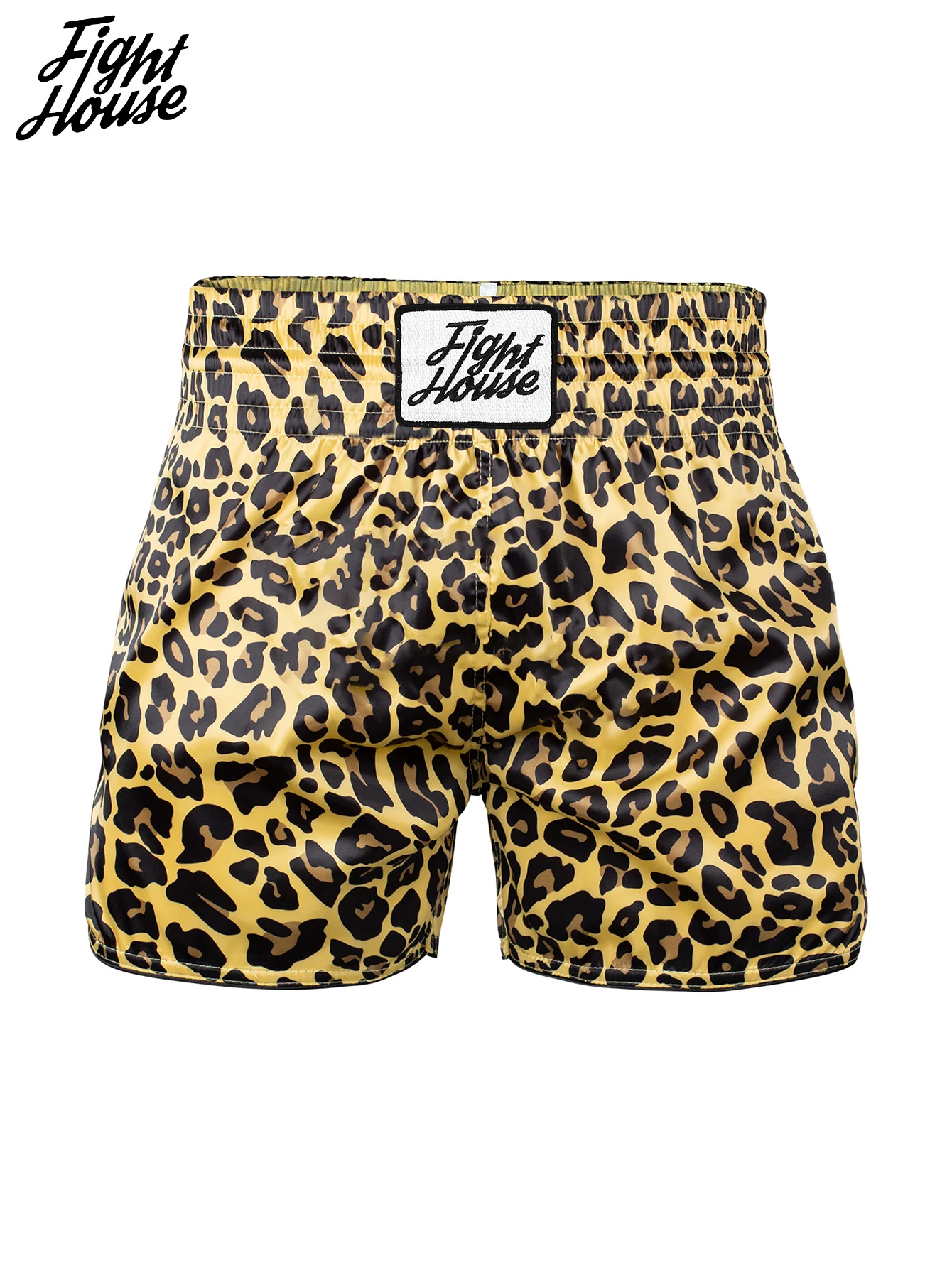 Fight House Muay Thai Shorts Leopard Print Ultra-Thin Breathable Combat Shorts MMA Training Shorts Boxing Shorts Combat Shorts