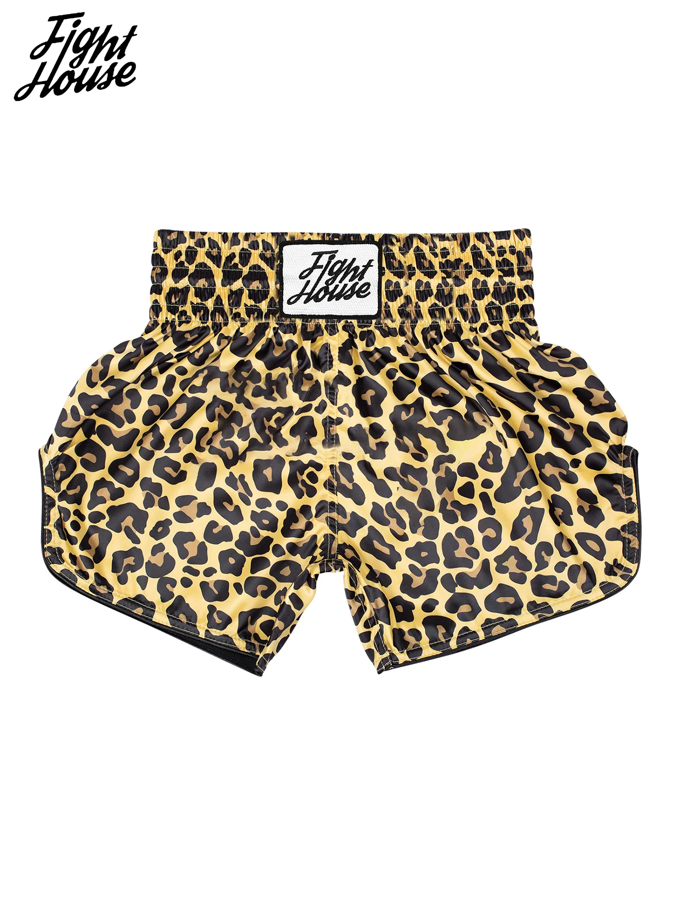 Fight House Muay Thai Shorts Leopard Print Ultra-Thin Breathable Combat Shorts MMA Training Shorts Boxing Shorts Combat Shorts
