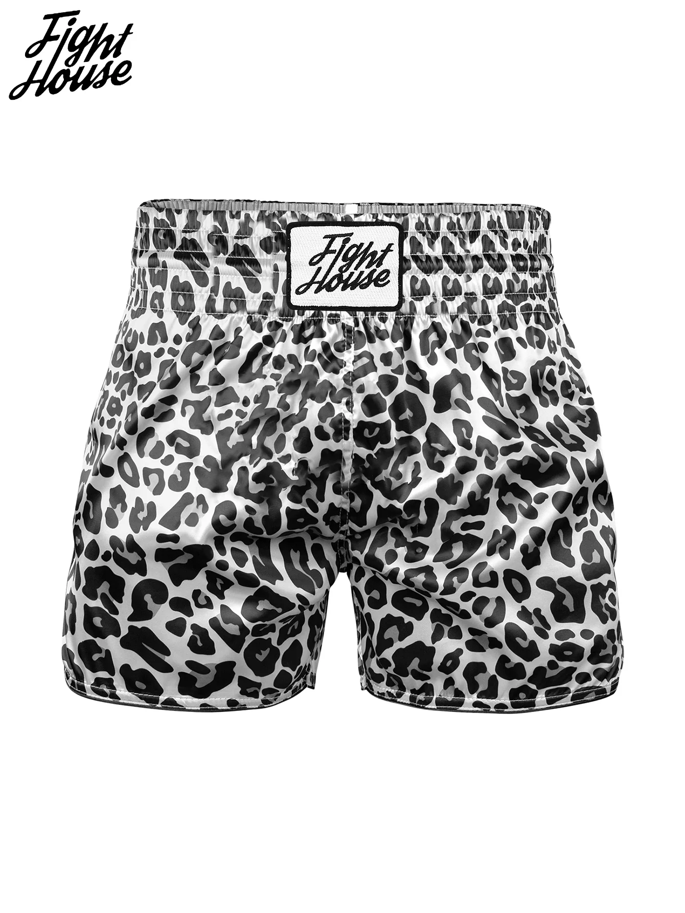 Fight House Muay Thai Shorts Leopard Print Ultra-Thin Breathable Combat Shorts MMA Training Shorts Boxing Shorts Combat Shorts