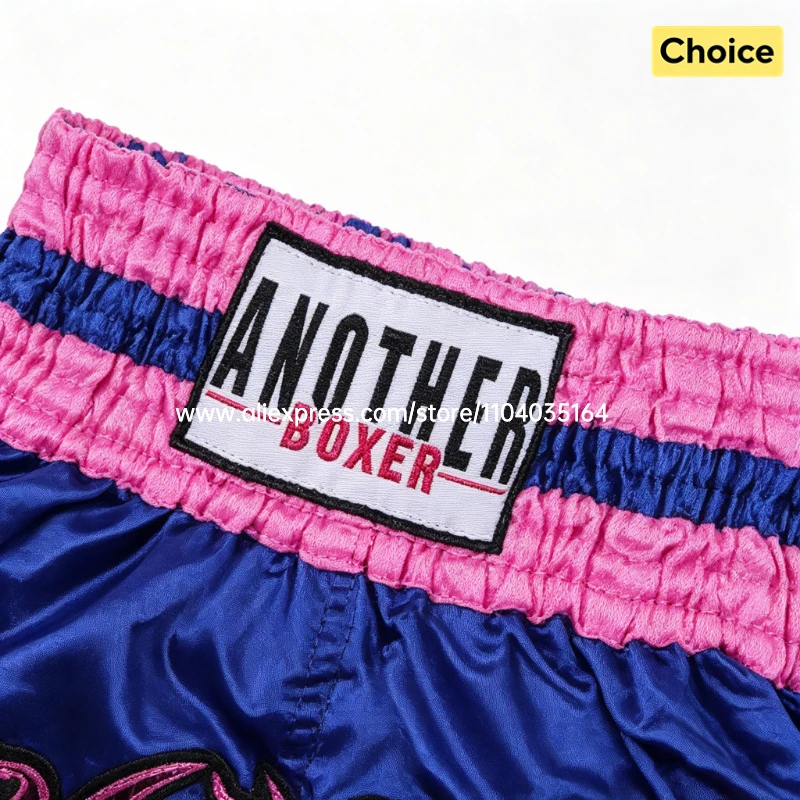 Muay Thai Pants Thai Embroidery Thai Boxing Shorts Men Women Kids Combat Sports Taekwondo Wushu Sanda MMA Kickboxing Fight Gear