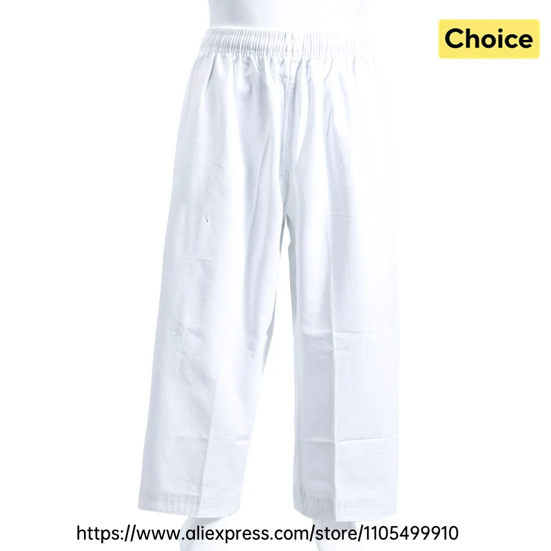 Taekwondo Pants Breathable Martial Arts Class Training Trousers for Adults Kids Loose Kickboxing Sparring Training Gi Bottoms
