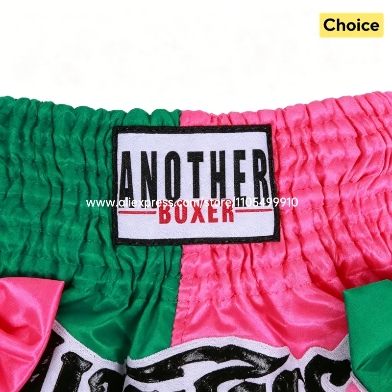 Bow Ribbon Thai Boxing Shorts Women Men Kids Muay Thai Fight Training Shorts MMA Kickboxing Sparring Boxing Competition Pants
