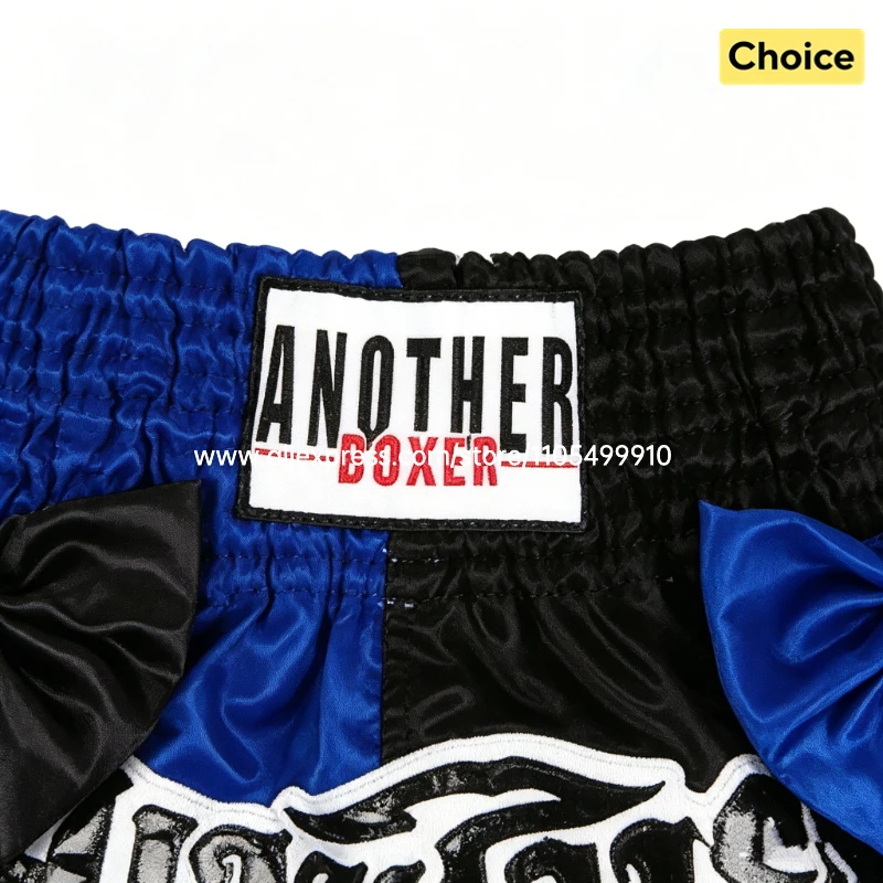 Bow Ribbon Thai Boxing Shorts Women Men Kids Muay Thai Fight Training Shorts MMA Kickboxing Sparring Boxing Competition Pants