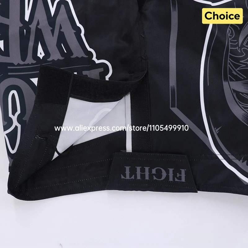 Animal Print MMA Shorts Fight Grappling Shorts BJJ Jiu-Jitsu Martial Arts Gym Fitness Training Trunk Men Kickboxing Boxing Pants