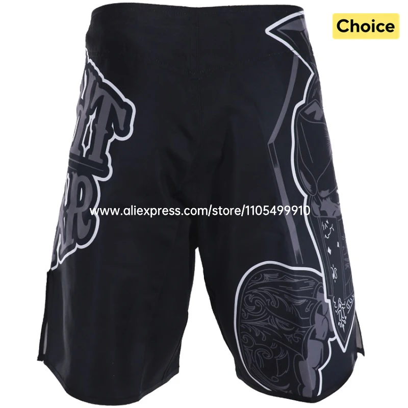 Animal Print MMA Shorts Fight Grappling Shorts BJJ Jiu-Jitsu Martial Arts Gym Fitness Training Trunk Men Kickboxing Boxing Pants