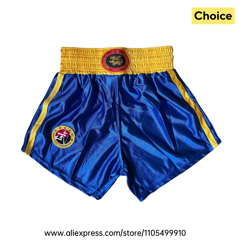 Muay Thai Boxing Shorts Shirt Set Breathable Sanda Wushu Martial Arts Kungfu Clothing MMA Kickboxing Sparring Fighting Uniform