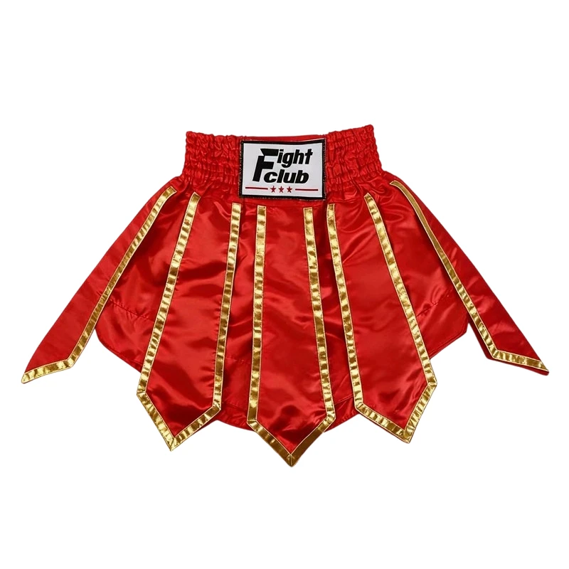 Muay Thai Boxing Shorts for Men Women Kids Gladiator Satin Fight Shorts Black Gold Kickboxing Shorts for MMA Sparring Training