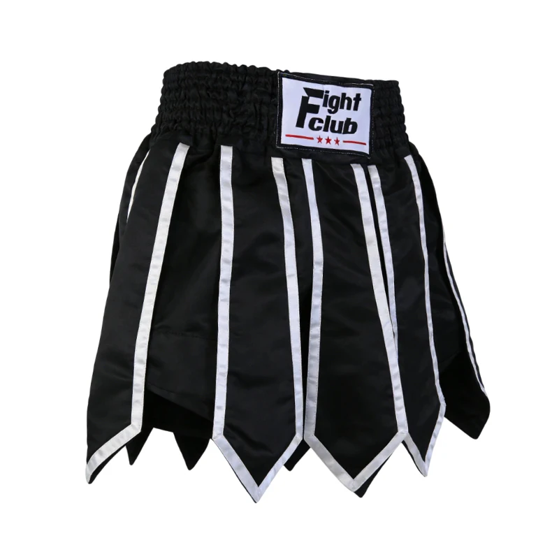 Muay Thai Boxing Shorts for Men Women Kids Gladiator Satin Fight Shorts Black Gold Kickboxing Shorts for MMA Sparring Training