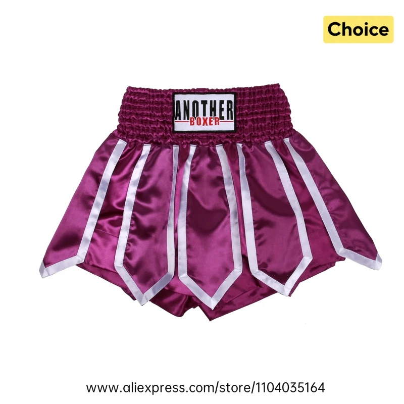 Muay Thai Fight Shorts Men Women Kids Combat Sports Boxing Trunks Thai Script Embroidery Martial Arts MMA BJJ Kickboxing Pants