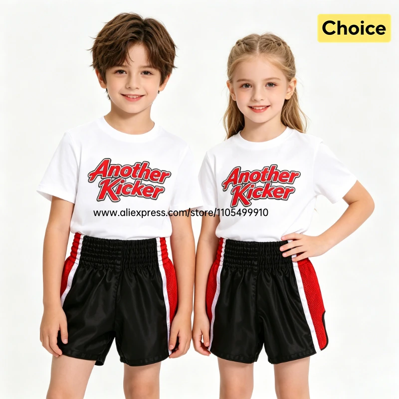 Plain Muay Thai Boxing Shorts Adult Kids Boxing Shorts Mesh Panel Martial Arts Kickboxing MMA Fight Training Competition Pants