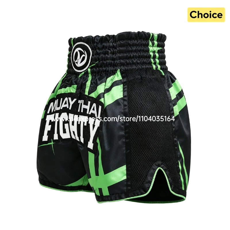 Thai Boxing Shorts Traditional Muay Thai Shorts Men Women Kids Premium Wrestling Sparring Kickboxing Cage Fight MMA Boxing Pants