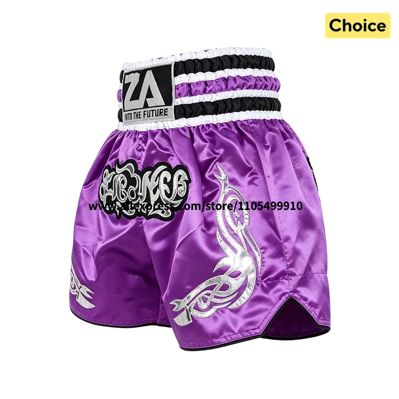 Thai Boxing Shorts Traditional Muay Thai Shorts Men Women Kids Premium Wrestling Sparring Kickboxing Cage Fight MMA Boxing Pants