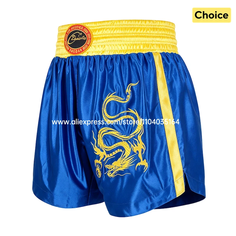 Thai Boxing Shorts Traditional Muay Thai Shorts Men Women Kids Premium Wrestling Sparring Kickboxing Cage Fight MMA Boxing Pants