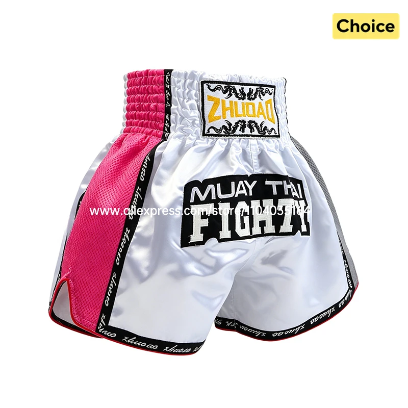 Thai Boxing Shorts Traditional Muay Thai Shorts Men Women Kids Premium Wrestling Sparring Kickboxing Cage Fight MMA Boxing Pants