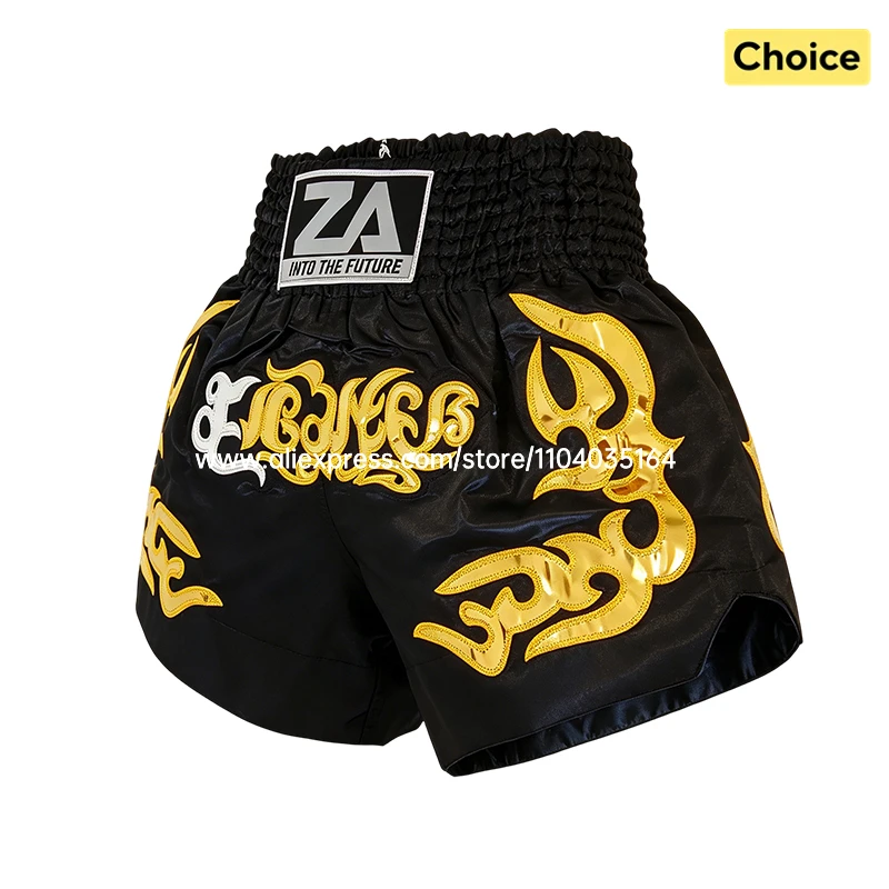 Thai Boxing Shorts Traditional Muay Thai Shorts Men Women Kids Premium Wrestling Sparring Kickboxing Cage Fight MMA Boxing Pants