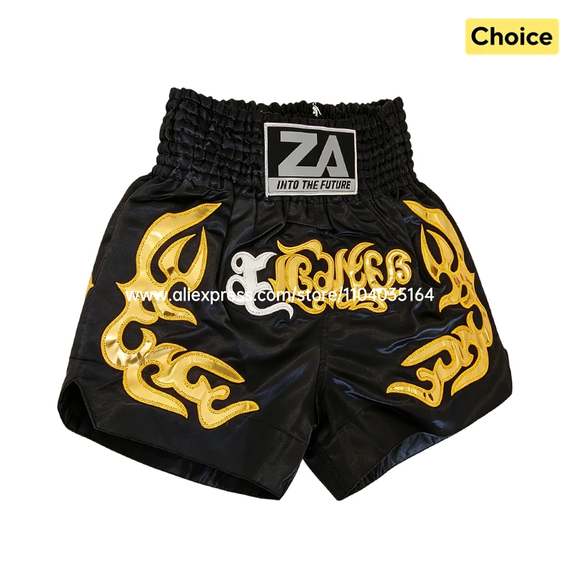 Thai Boxing Shorts Traditional Muay Thai Shorts Men Women Kids Premium Wrestling Sparring Kickboxing Cage Fight MMA Boxing Pants