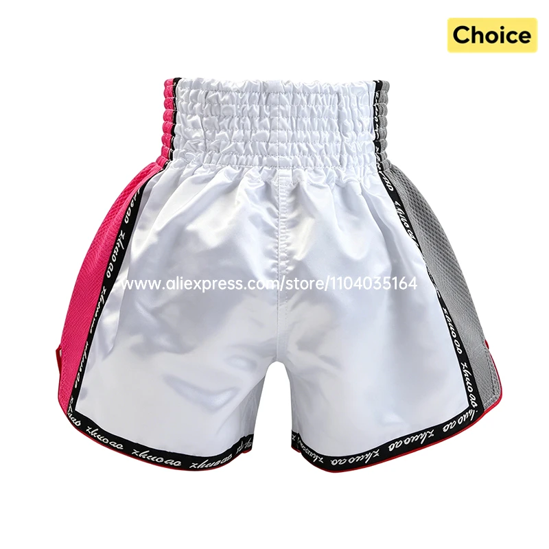 Thai Boxing Shorts Traditional Muay Thai Shorts Men Women Kids Premium Wrestling Sparring Kickboxing Cage Fight MMA Boxing Pants