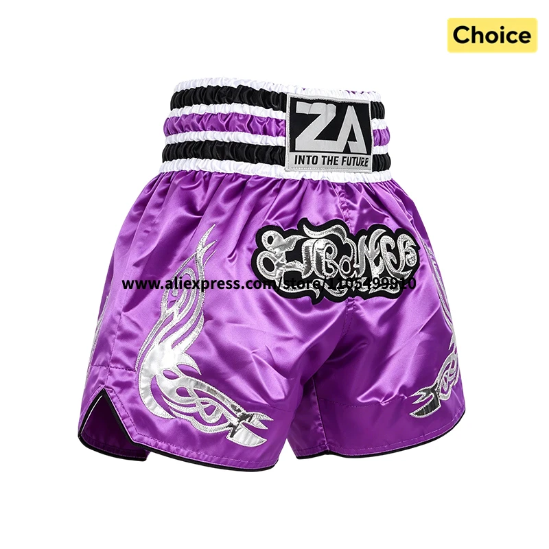 Thai Boxing Shorts Traditional Muay Thai Shorts Men Women Kids Premium Wrestling Sparring Kickboxing Cage Fight MMA Boxing Pants