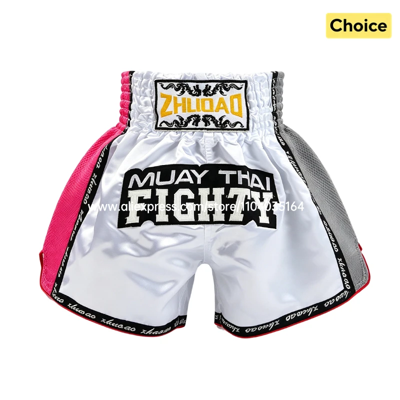 Thai Boxing Shorts Traditional Muay Thai Shorts Men Women Kids Premium Wrestling Sparring Kickboxing Cage Fight MMA Boxing Pants